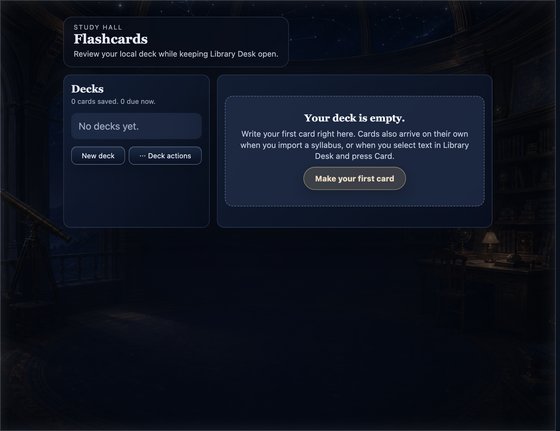 Flashcards in the Moonlit Observatory theme